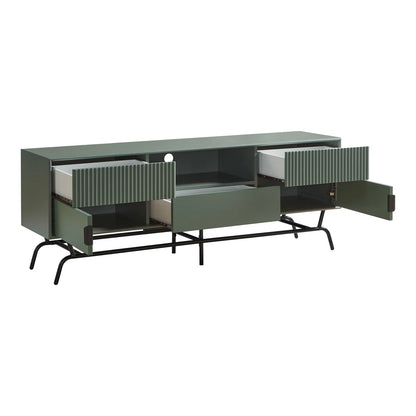 tv panel: tv panel fits 65" screens, features clean lines and storage