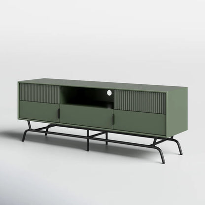 tv panel: tv panel fits 65" screens, features clean lines and storage
