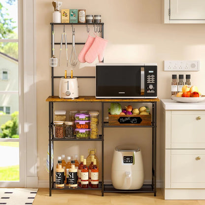Microwave Stands: All-in-One Microwave Stands – Kitchen Baker’s Rack with Storage Shelves