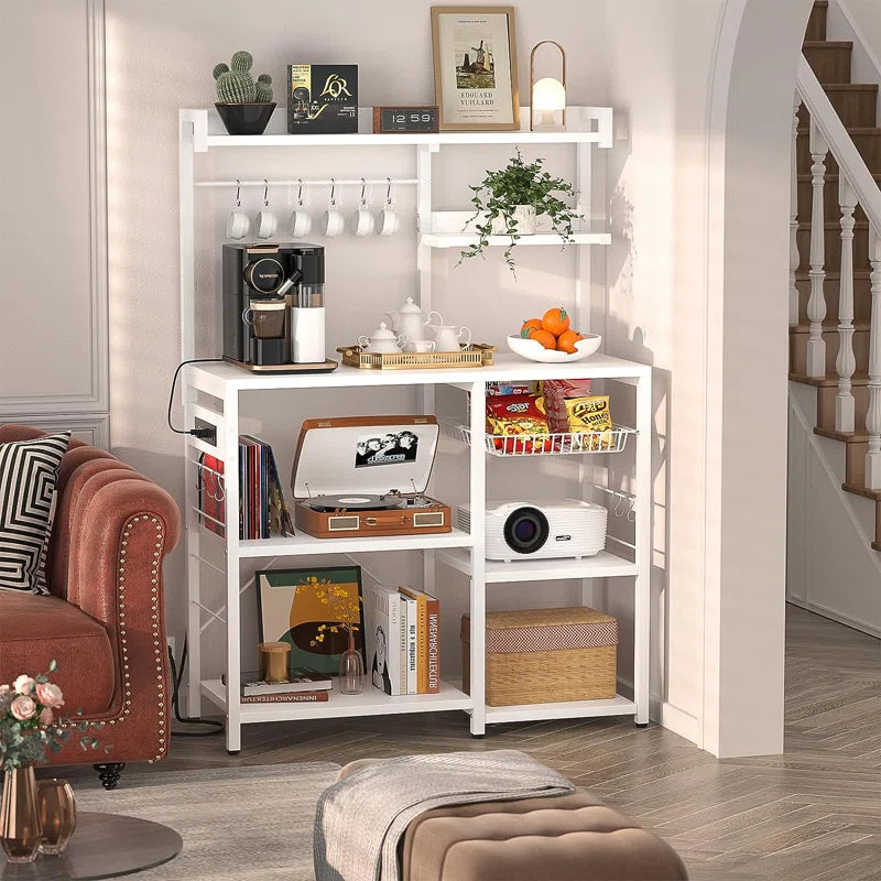 Microwave Stands : Microwave Stand, Coffee Bar, 10 S-Hooks
