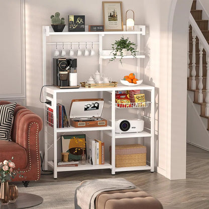Microwave Stands : Microwave Stand, Coffee Bar, 10 S-Hooks