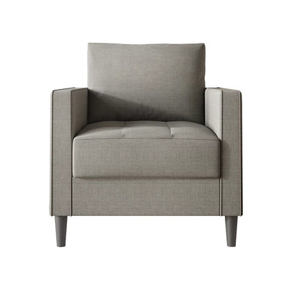 Luxury Sofa Sets: 3-Piece Linen Fabric Sofa Set with Chair, Loveseat & Sofa