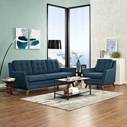 7 Seater Sofa Set: Modern Fabric Living Room Set for Stylish Comfort