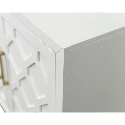 tv panel: 88" Floating Media Console with Storage Shelves and Contemporary Style