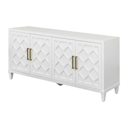 tv panel: 88" Floating Media Console with Storage Shelves and Contemporary Style