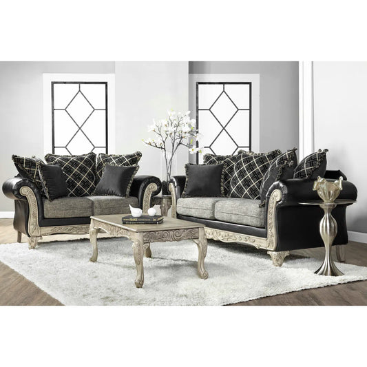 7 Seater Sofa Set:  5-Piece Living Room Furniture for Spacious & Stylish