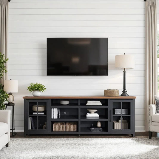 tv panel: 96" TV panel for 100" screens, two-tone finish, arrives fully assembled