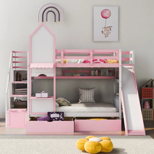 Bunk Bed: Kids Bed with Drawers