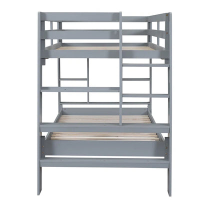 Bunk Bed: Kids Twin Bed Gray