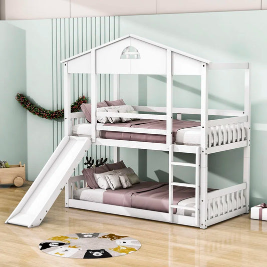 Bunk Bed: Kids Twin Bed White