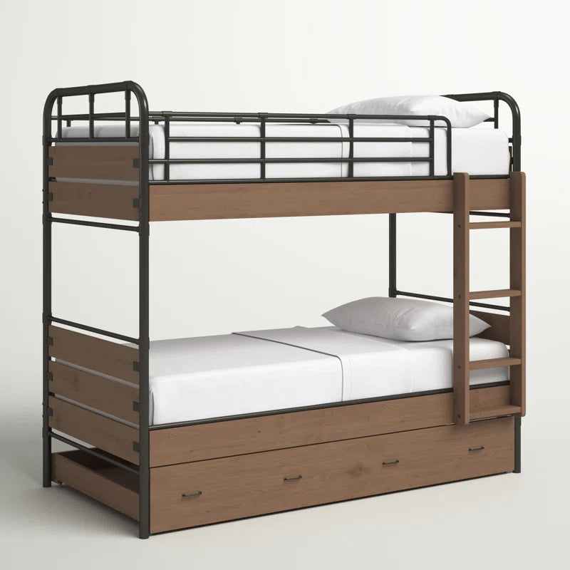 Bunk Bed: Over Twin Kids Bed with Trundle
