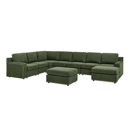 7 Seater Sofa Set:  Modular Sectional for Spacious & Stylish Living Rooms