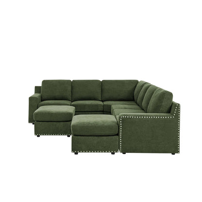 7 Seater Sofa Set:  Modular Sectional for Spacious & Stylish Living Rooms