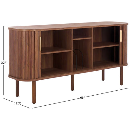 tv panel: 62.99" Wide Storage Credenza with Sleek Modern Design