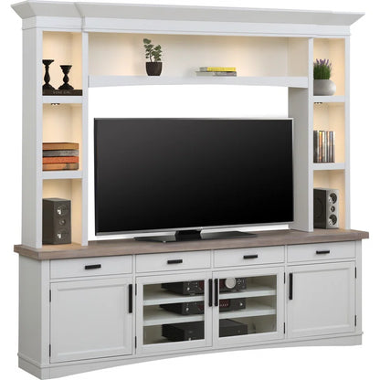 tv panel: 70" TV Wall Unit with Cabinets, Shelves, and Elegant Wood Finish