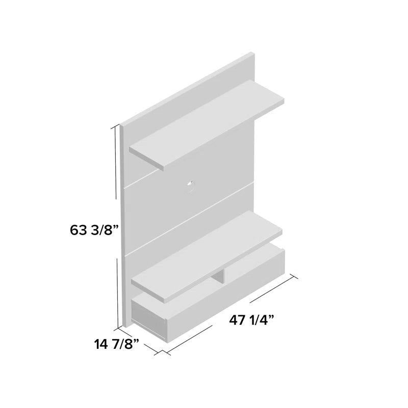 tv panel: TVs up to 42" are compatible with the Everley Floating Entertainment Center