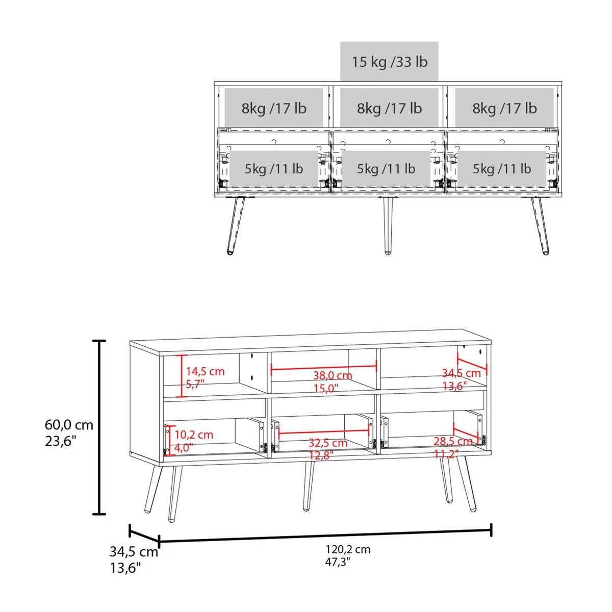 tv panel: Charming tv panel with Multiple Drawers and Shelves for Organized Entertainment