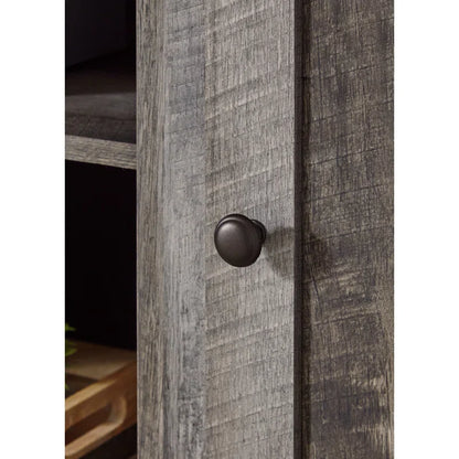 tv panel: 4-piece entertainment center with TV panel, cabinets, and wall-mounted shelves
