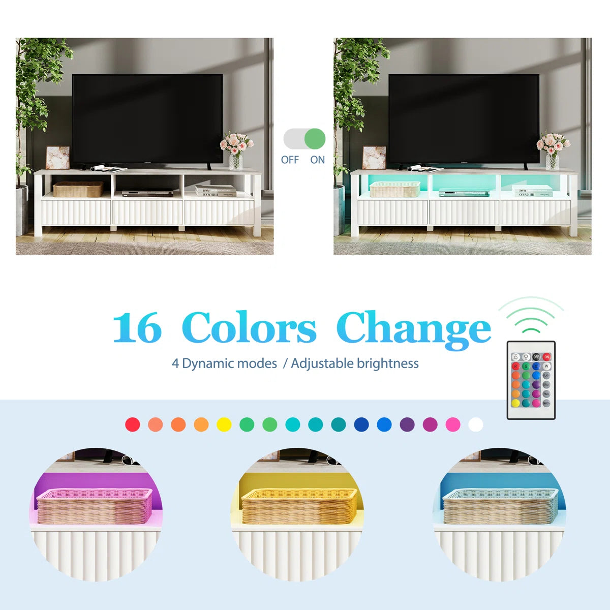 tv panel: Modern tv panel for TVs up to 75 Inches with Storage