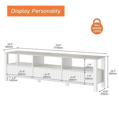 tv panel: Modern tv panel for TVs up to 75 Inches with Storage