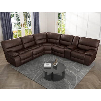 7 Seater Sofa Set: 4-Piece Power Recliner Living Room Set