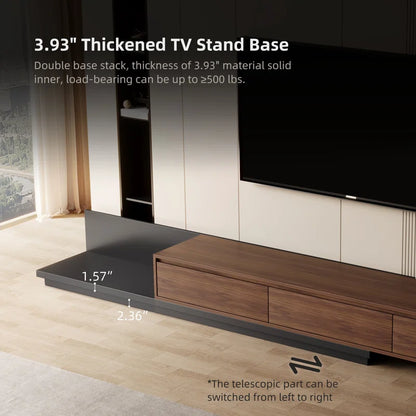 tv panel: Adjustable TV Stand for 79"–130" Entertainment Spaces