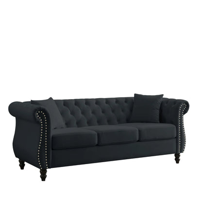 7 Seater Sofa Set: Tufted 3-Seater for Modern Sofa Set