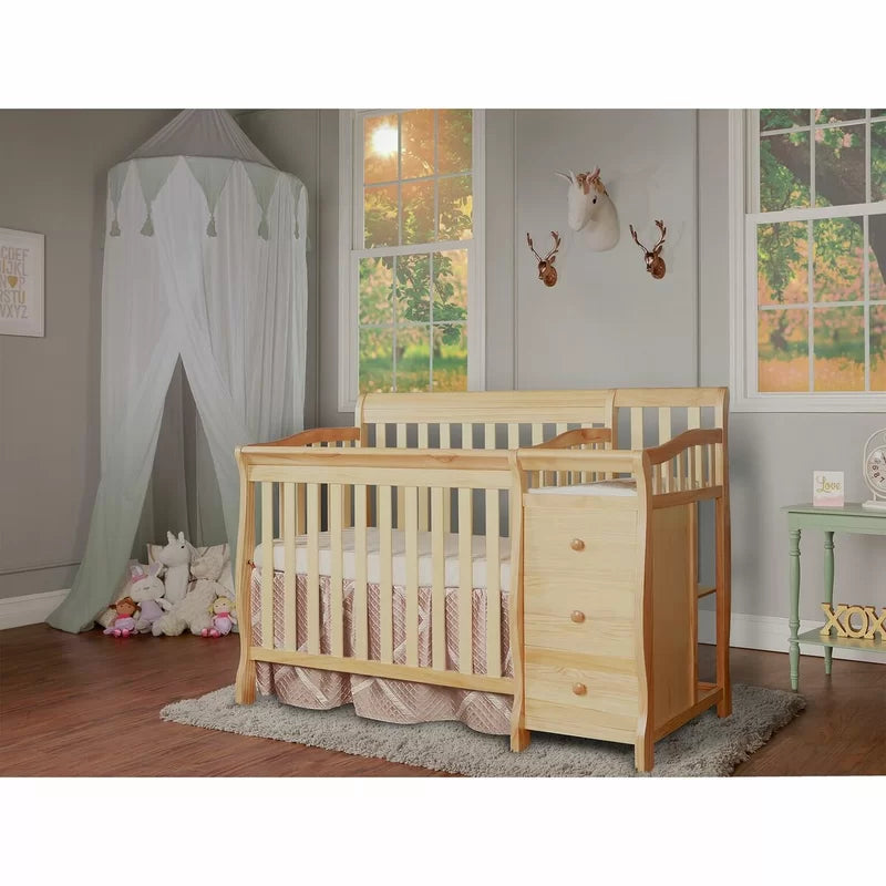 Cribs: 3-in-1 Mini Convertible Crib and Changer