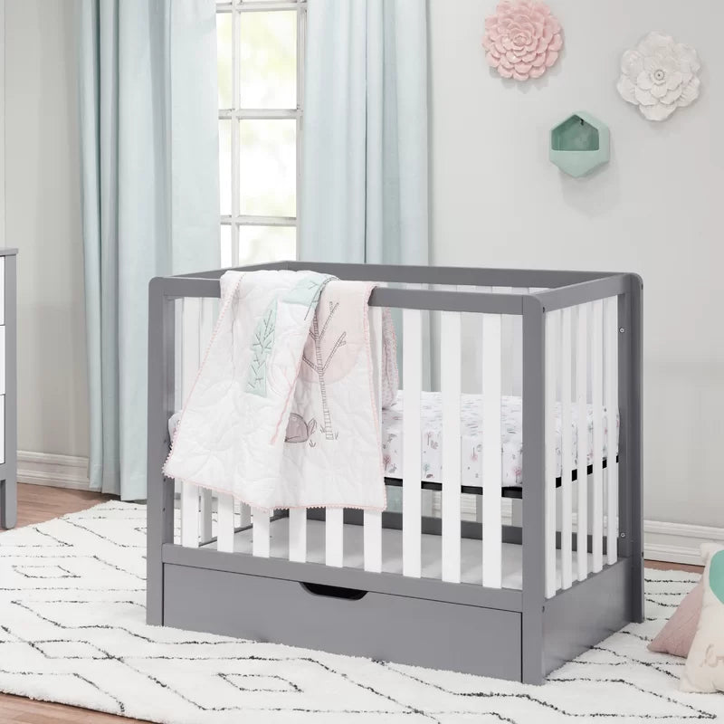 Cribs: 4-in-1 Mini Convertible Crib with Storage