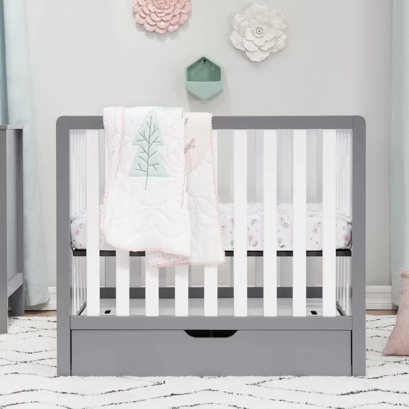 Cribs: 4-in-1 Mini Convertible Crib with Storage