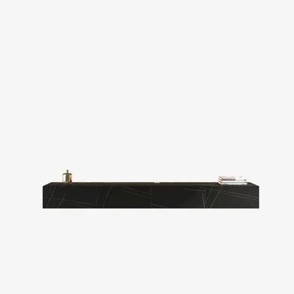 tv panel: Floating TV stand for 88" screens with modern style and storage