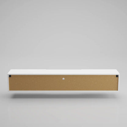 tv panel: Contemporary Floating TV Unit for 78" with Wall Mount Installation