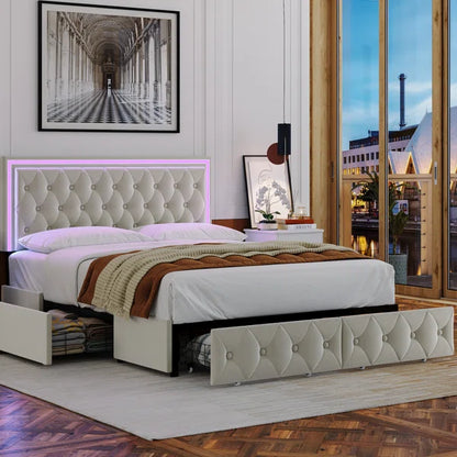 Divan Bed: Ancuta Upholstered Storage Bed