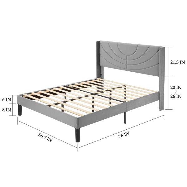 Divan Bed: Auxter Upholstered Bed