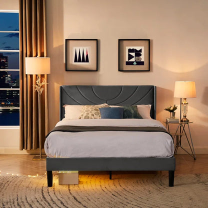 Divan Bed: Auxter Upholstered Bed