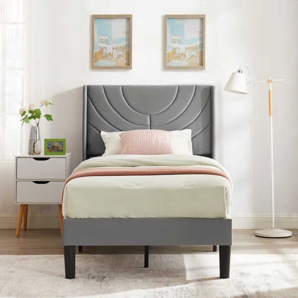 Divan Bed: Auxter Upholstered Bed