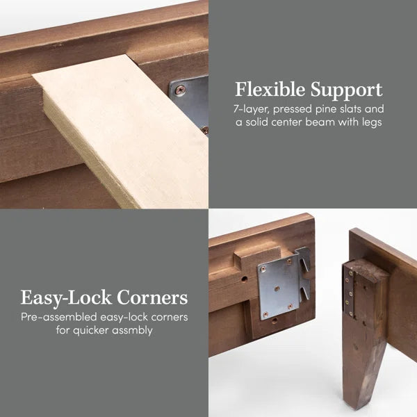 Divan Bed: Dedrie Solid Wood Bed