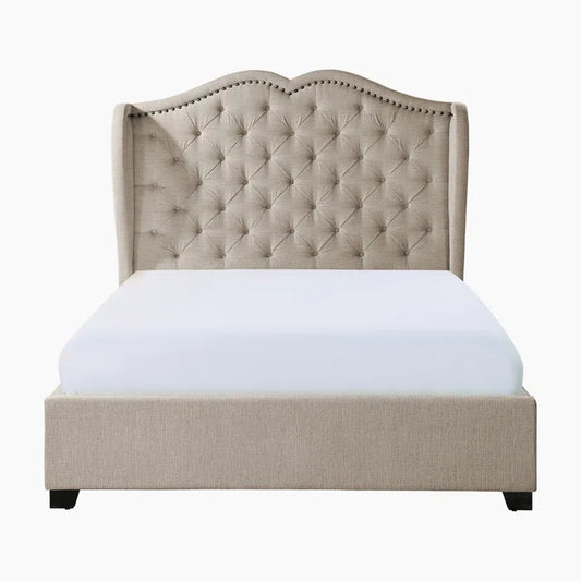 Divan Bed: Drayke Tufted Upholstered Panel Bed