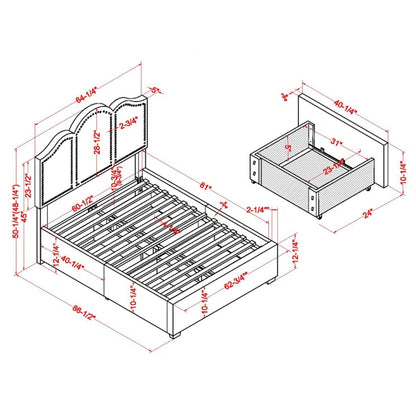 Divan Bed: Ekaparnika Upholstered Storage Bed