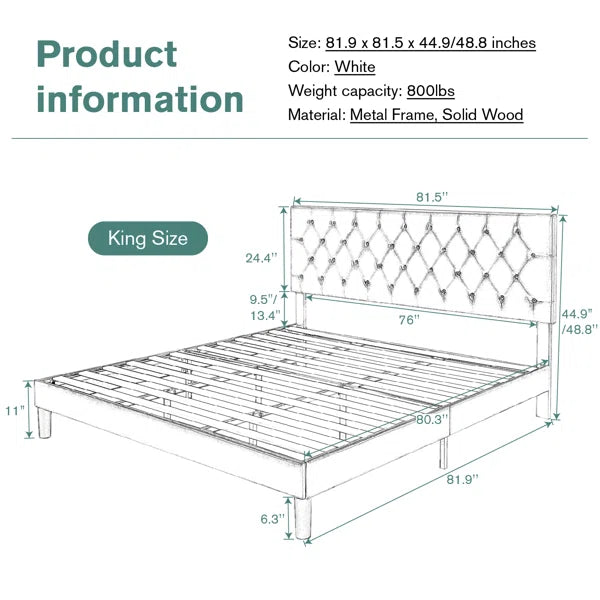 Divan Bed: Low Profile Linen or Faux Leather Upholstered Bed
