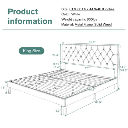 Divan Bed: Low Profile Linen or Faux Leather Upholstered Bed