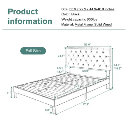 Divan Bed: Low Profile Linen or Faux Leather Upholstered Bed