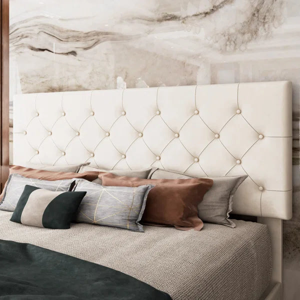 Divan Bed: Low Profile Linen or Faux Leather Upholstered Bed