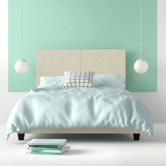 Divan Bed: Milan Upholstered Linen Platform Bed