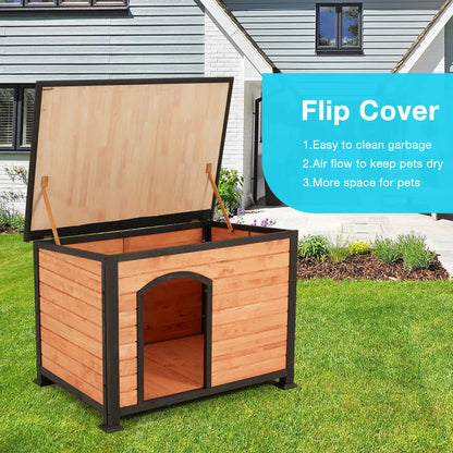 Dog House: Outdoor & Indoor Wooden Dog House