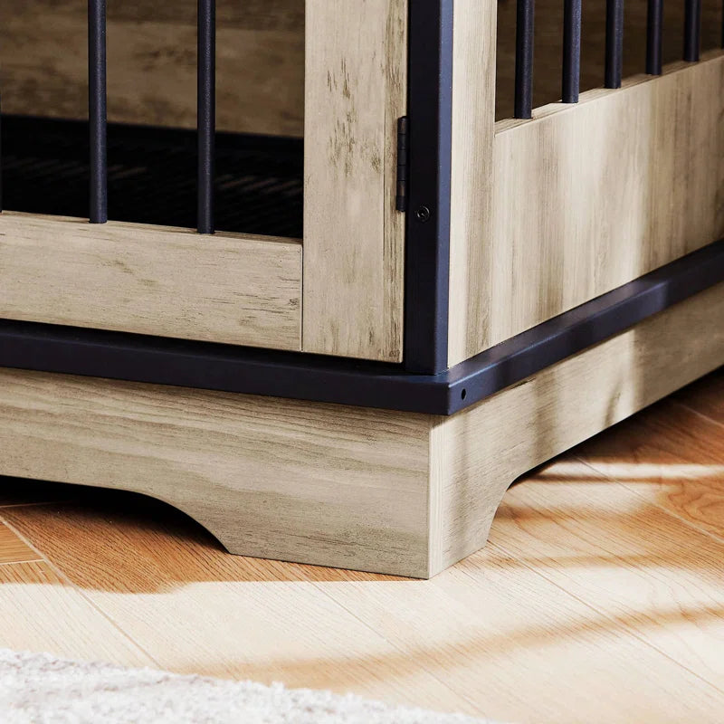 Dog House: Wooden Dog Kennel With Drawer