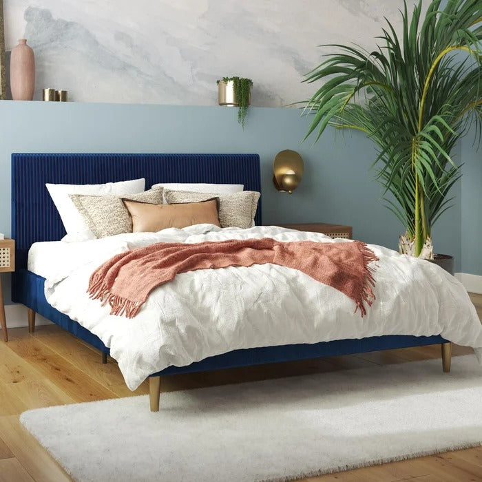 Double Bed: Sturdy Wooden Frame Bed
