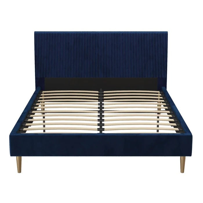 Double Bed: Sturdy Wooden Frame Bed