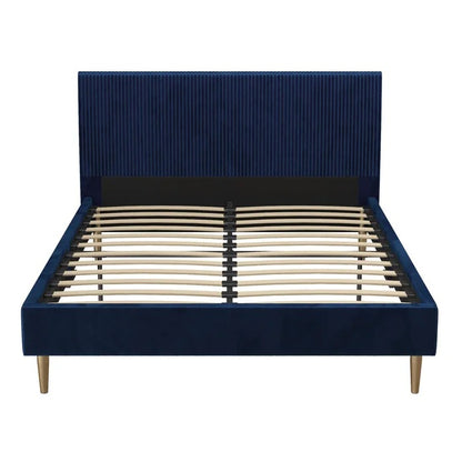 Double Bed: Sturdy Wooden Frame Bed