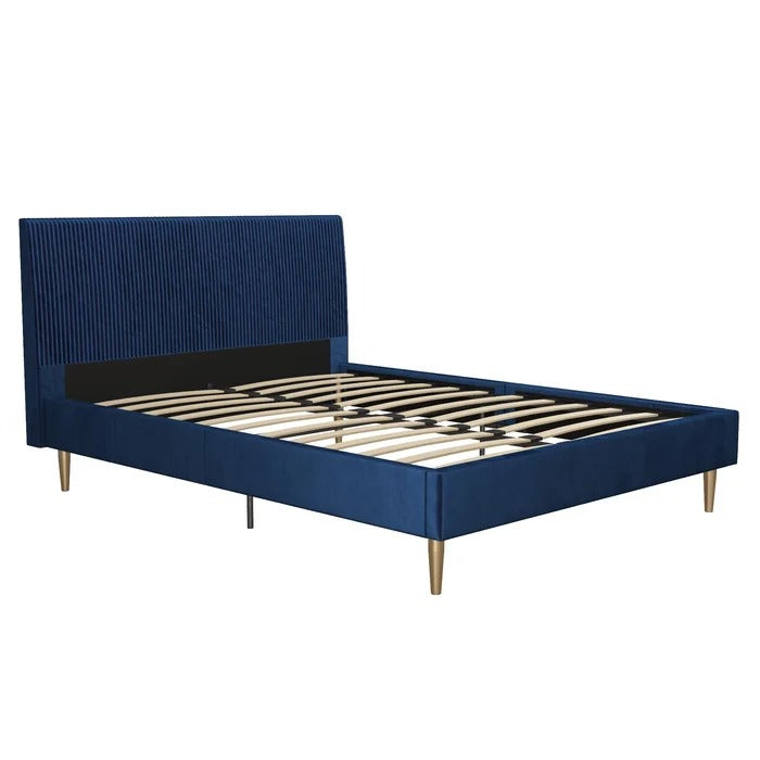 Double Bed: Sturdy Wooden Frame Bed